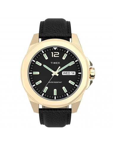 Timex Men's Watch - Essex Avenue Black Dial Strap Day and Date Display | TW2U82100VQ vous aussi creer 