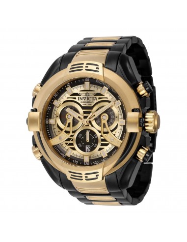 Invicta Men's Watch - Mammoth Chronograph Date Display Gold and Black Dial | 37526 des créatures d'habitude