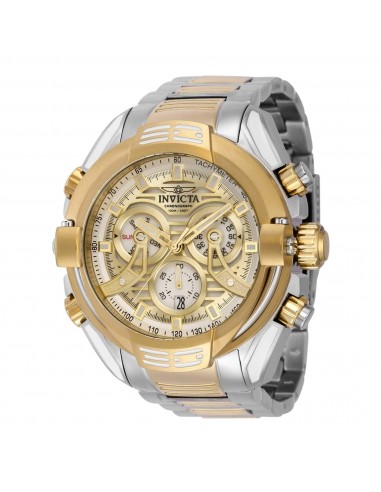 Invicta Men's Watch - Mammoth Chronograph Date Display Silver and Gold Dial | 37529 Comment ça marche