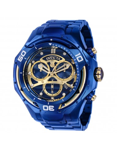 Invicta Men's Chronograph Watch - Mammoth Day-Date Blue Dial Bracelet | 38090 meilleur choix