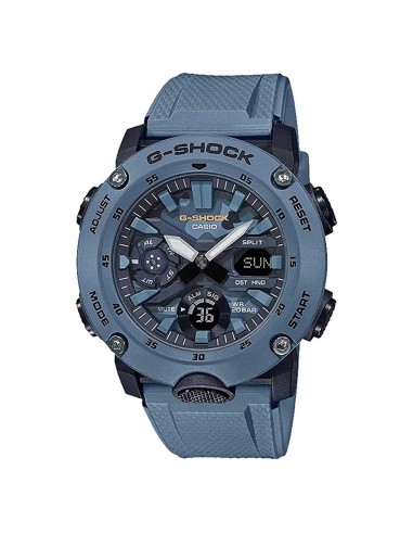 Casio Men's Quartz Watch - G-Shock Blue Camouflage Ana-Digi Dial Strap | GA2000SU-2A à prix réduit toute l'année