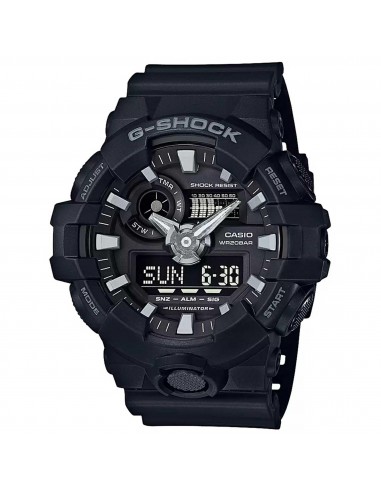 Casio Men's Quartz Watch - G-Shock Black Analog-Digital Dial Resin Strap | GA700-1B la livraison gratuite