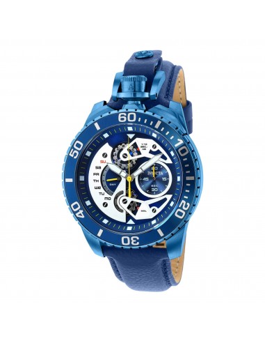 Invicta Men's Watch - Pro Diver Rotating Bezel Blue Leather Strap and Pocket | 35441 pas chere