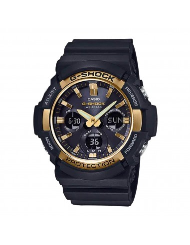 Casio Men's Watch - GAS-100 World Timer Black Analog Digital Dial Strap | GAS100G-1A Livraison rapide