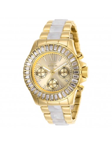 Invicta Women's Chronograph Watch - Angel Gold Tone Dial Two Tone Bracelet | 27299 Toutes les collections ici