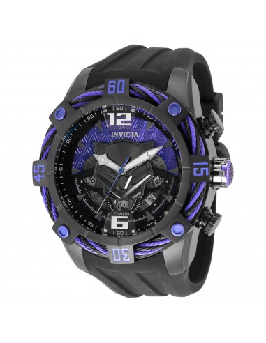 Invicta Men's Chrono Watch - Marvel Black Panther Gunmetal, Purple, Black Dial | 35121 les ligaments