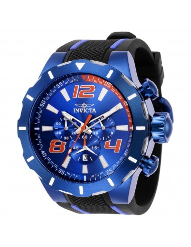 Invicta Men's Watch - S1 Rally Quartz Chronograph Black and Blue Strap | 35738 Profitez des Offres !