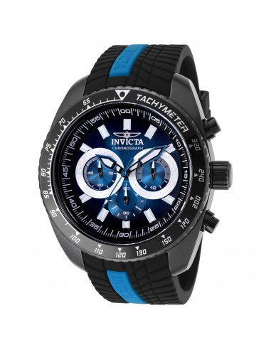 Invicta Men's Quartz Watch - S1 Rally Chronograph Black and Blue Dial Strap | 36305 Les magasins à Paris