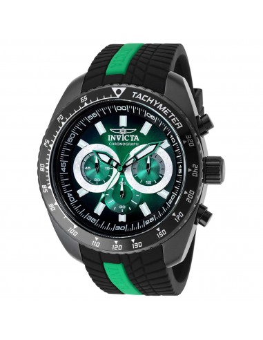 Invicta Men's Quartz Watch - S1 Rally Chronograph Green and Black Dial Strap | 36307 pour bénéficier 