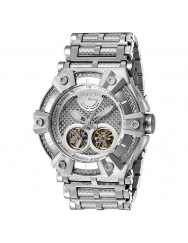 Invicta Men's Automatic Watch - Carbon Hawk Steel, Glass Fiber Bracelet | 37287 français