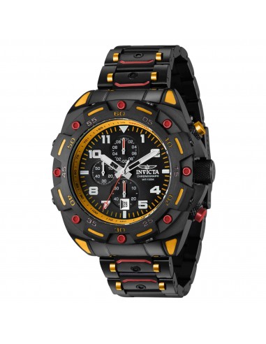 Invicta Men's Chronograph Watch - Sea Monster Red, Orange, Black Bracelet | 37801 Jusqu'à 80% De Réduction