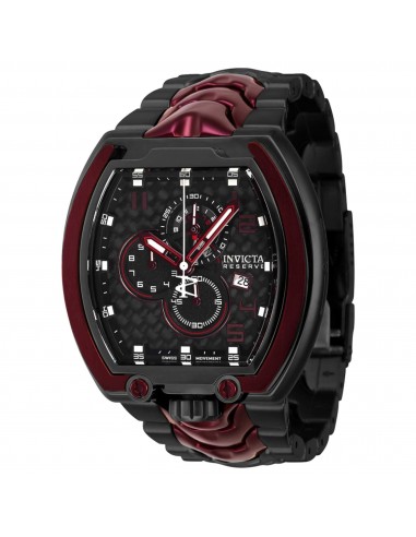 Invicta Men's Watch - Reserve Mammoth Two Tone Burgundy and Black Bracelet | 39441 de votre