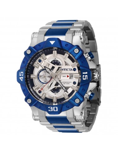 Invicta Men's Chronograph Watch - Aviator Silver Tone and Blue Dial Bracelet | 40184 À commander