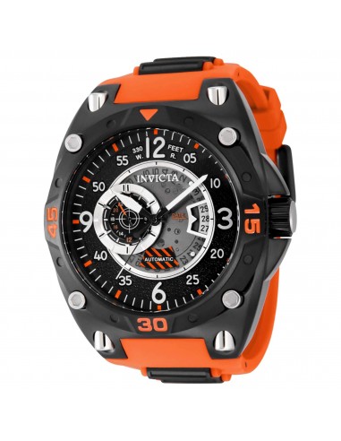 Invicta Men's Watch - Aviator Automatic Chronograph Orange and Black Strap | 40284 2023