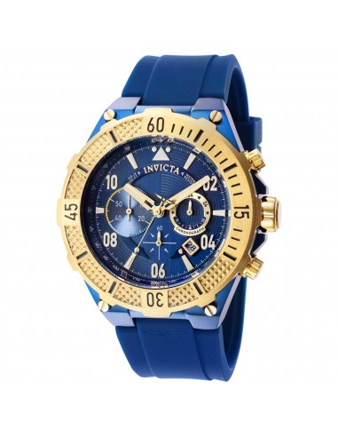 Invicta Men's Chrono Watch - Aviator Yellow Gold, Black Rotating Bezel Strap | 40533 Les magasins à Paris