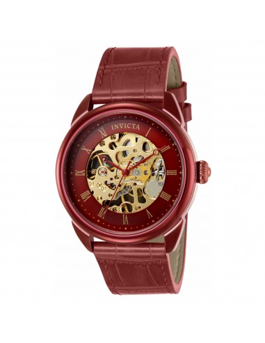 Invicta Men's Mechanical Watch - Specialty Semi-Skeleton Dial Red Strap | 40738 Venez découvrir notre 