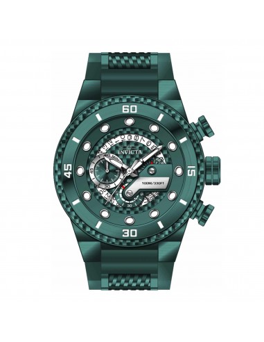 Invicta Men's Chrono Watch - S1 Rally Quartz Green Steel and Rubber Strap | 40753 les muscles