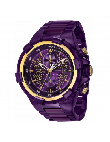 Invicta Men's Chronograph Watch - Aviator Purple Stainless Steel Bracelet | 40816 Venez acheter