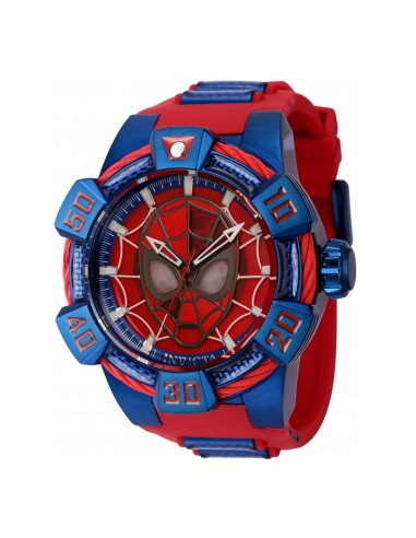 Invicta Men's Watch - Marvel Punisher Red Glass Fiber and Blue Rubber Strap | 41022 Pour