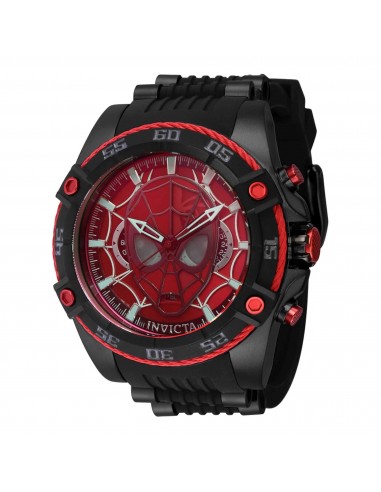 Invicta Men's Watch - Marvel Spiderman Chronograph Rotating Bezel Black Strap | 41254 Voir les baskets