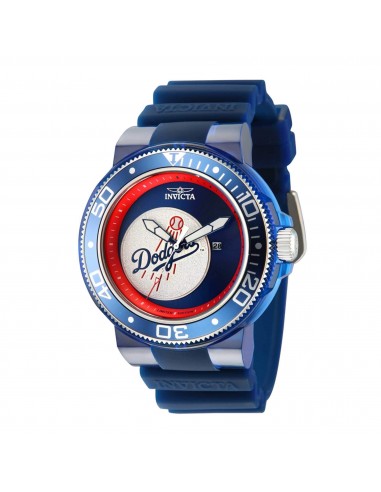 Invicta Men's Watch - MLB Los Angeles Dodgers Rotating Bezel Silicone Strap | 43137 Dans la société mordern