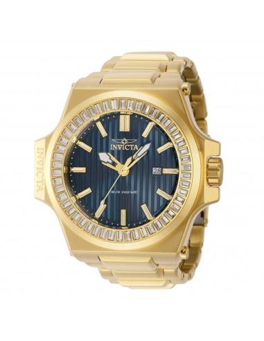 Invicta Men's Watch - Akula Yellow Gold Stainless Steel Bracelet Date Display | 43387 une grave pollution 