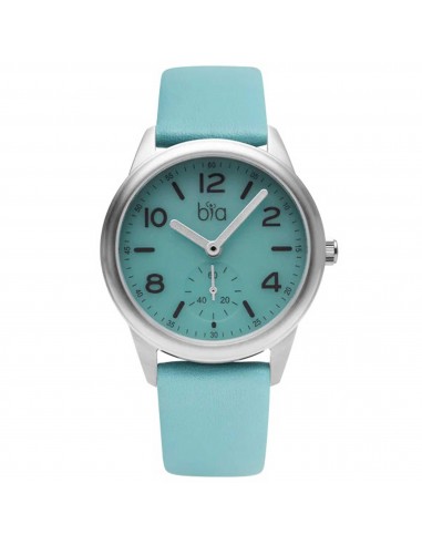 BIA Women's Quartz Watch - Suffragette Blue Dial Soft Genuine Leather Strap | B1010 Voir les baskets