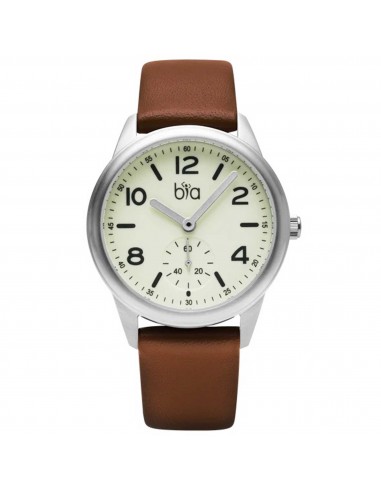 BIA Women's Quartz Watch - Suffragette White Dial Brown Soft Leather Strap | B1011 50-70% off 