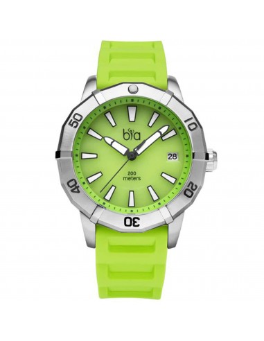 Bia Women's Watch - Rosie Rotating Bezel Green Dial Silicone Rubber Strap | B2008 votre