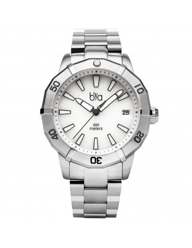 Bia Women's Watch - Rosie Rotating Bezel White Dial Stainless Steel Bracelet | B2011 basket pas cher