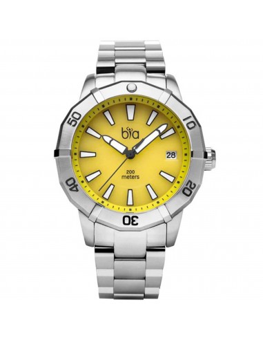 Bia Women's Watch - Rosie Rotating Bezel Yellow Dial Silver Steel Bracelet | B2013 store