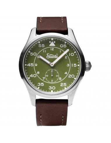 Szanto Men's Quartz Watch - Heritage Aviator Small Seconds Green Dial Strap | SZ 2755 vous aussi creer 