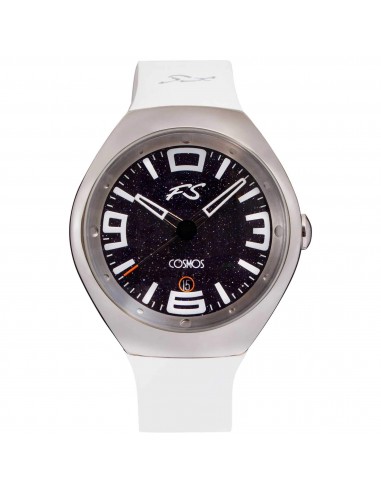 Szanto Icon Unisex Watch - Frank Stephenson Cosmos Steel Case White Strap | IC-FS-9004 livraison gratuite