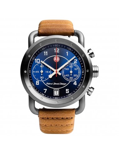 Szanto Icon Unisex Chronograph Watch - Roland Sands Signature Tan Strap | IC RS 2253 brillant des détails fins