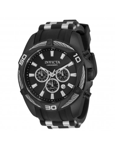 Invicta Men's Chronograph Watch - Bolt Two Tone Black and Silver Tone Strap | 34145 de l' environnement