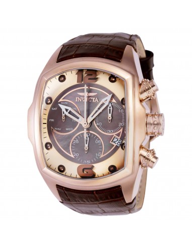 Invicta Men's Watch - Lupah Rose Gold and Brown Mother of Pearl Dial Strap | 39131 meilleur choix