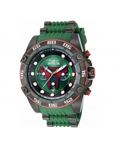 Invicta Men's Chronograph Watch - Star Wars Boba Fett Green and Black Strap | 40092 shop