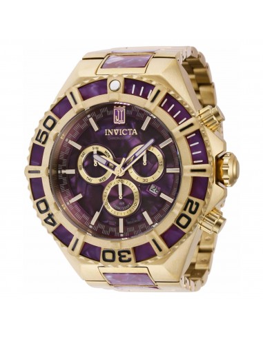 Invicta Men's Chronograph Watch - Jason Taylor Purple and Gold Dial Bracelet | 40205 pas cher 