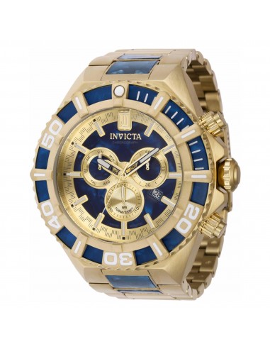 Invicta Men's Chronograph Watch - Jason Taylor Yellow Gold and Blue Bracelet | 40209 vous aussi creer 