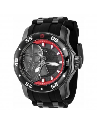 Invicta Men's Quartz Watch - Star Wars Darth Vader Steel and Rubber strap | 40358 les muscles