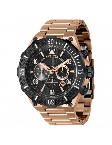 Invicta Men's Chronograph Watch - Aviator Black Dial Rose Gold Steel Bracelet | 40509 s'inspire de l'anatomie humaine