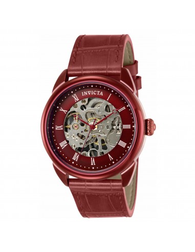 Invicta Men's Mechanical Watch - Specialty Semi-Skeleton Dial Leather Strap | 40726 store