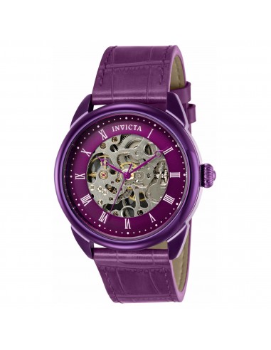 Invicta Men's Mechanical Watch - Specialty Semi-Skeleton Dial Purple Strap | 40732 la colonne vertébrale