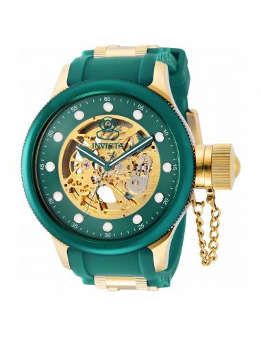 Invicta Men's Automatic Watch - Pro Diver Gold and Green Semi-Skeleton Dial | 40747 pour bénéficier 