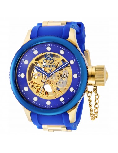 Invicta Men's Automatic Watch - Pro Diver Gold and Blue Semi-Skeleton Dial | 40748 pas cheres