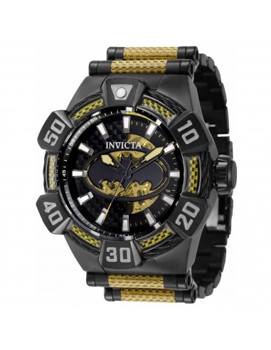 Invicta Men's Automatic Watch - DC Comics Batman Black and Gold Dial Steel | 40982 destockage