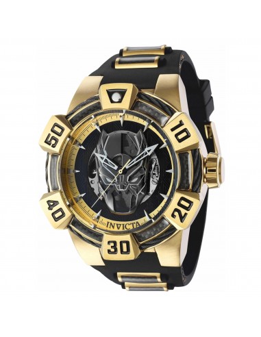 Invicta Men's Watch - Marvel Black Panther Carbon Fiber and Rubber Strap | 40992 50-70% off 