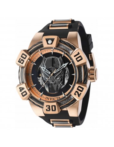 Invicta Men's Watch - Marvel Black Panther Black and Rose Gold Dial Strap | 40999 Livraison rapide