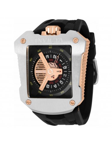 Invicta Men's Automatic Watch - Speedway Black and Rose Gold Dial Rubber Strap | 41648 vous aussi creer 