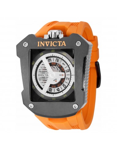 Invicta Men's Automatic Watch - Speedway Black and Silver Dial Orange Strap | 41651 sélection de produits